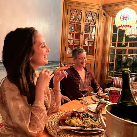 <p>Christie Brinkley/Instagram</p> Alexa Ray Joel enjoyed Thanksgiving dinner with her mom and siblings.