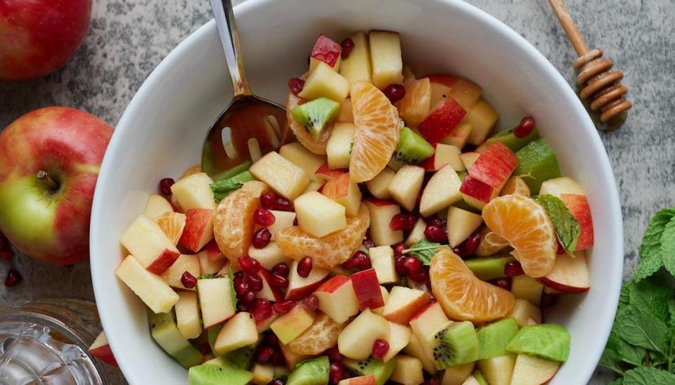 Tanya Harris’ winter fruit salad from her blog, My Forking Life.