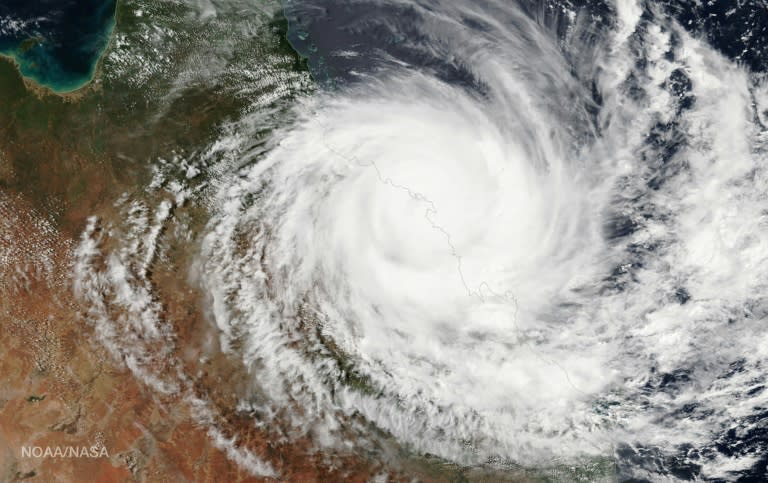 Tropical Cyclone Debbie smashed into northeast Australia this week, with coastal residents battling lashing rain and howling winds