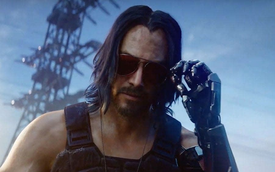 Keanu Reeves as Johnny Silverhand in Cyberpunk 2077