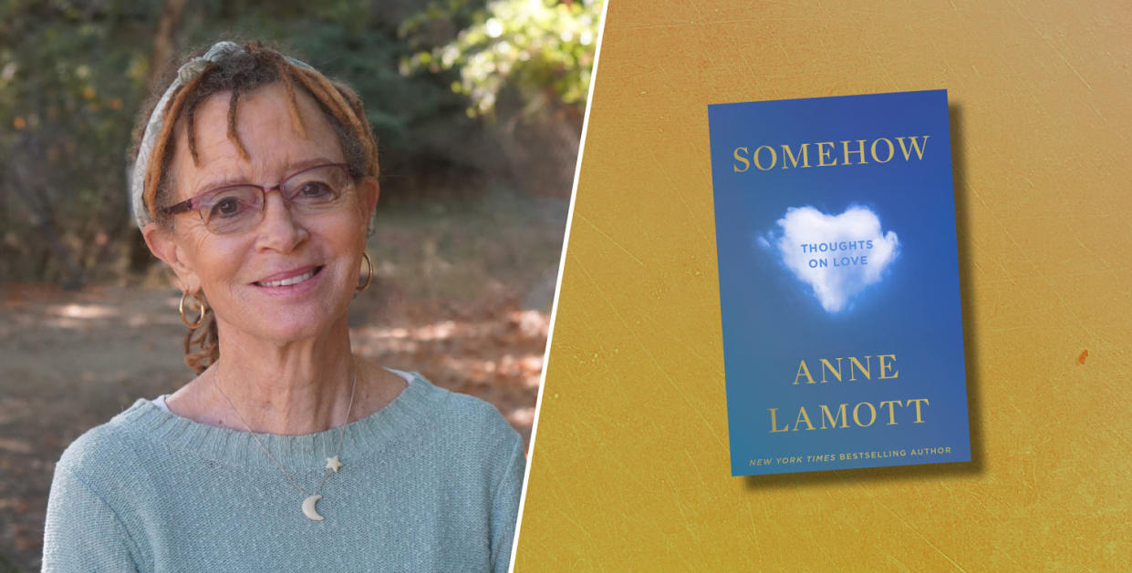 Anne Lamott and her book (Courtesy Sam Lamott)