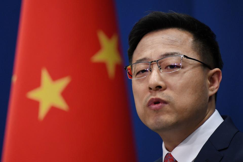 Chinese Foreign Ministry spokesman Zhao Lijian. / Credit: GREG BAKER/AFP/Getty