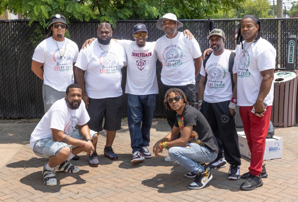 Cazzeek Brothers, a nonprofit youth community support organization, took part in this year's celebration of Juneteenth in Neptune and Asbury Park.