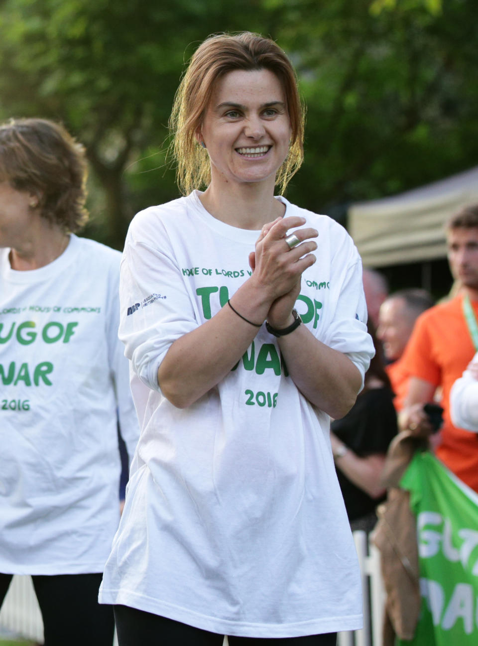 Previously unreleased photo dated 06/06/16 of Labour MP Jo Cox, who died today after being shot and stabbed in the street outside her constituency advice surgery in Birstall, West Yorkshire.