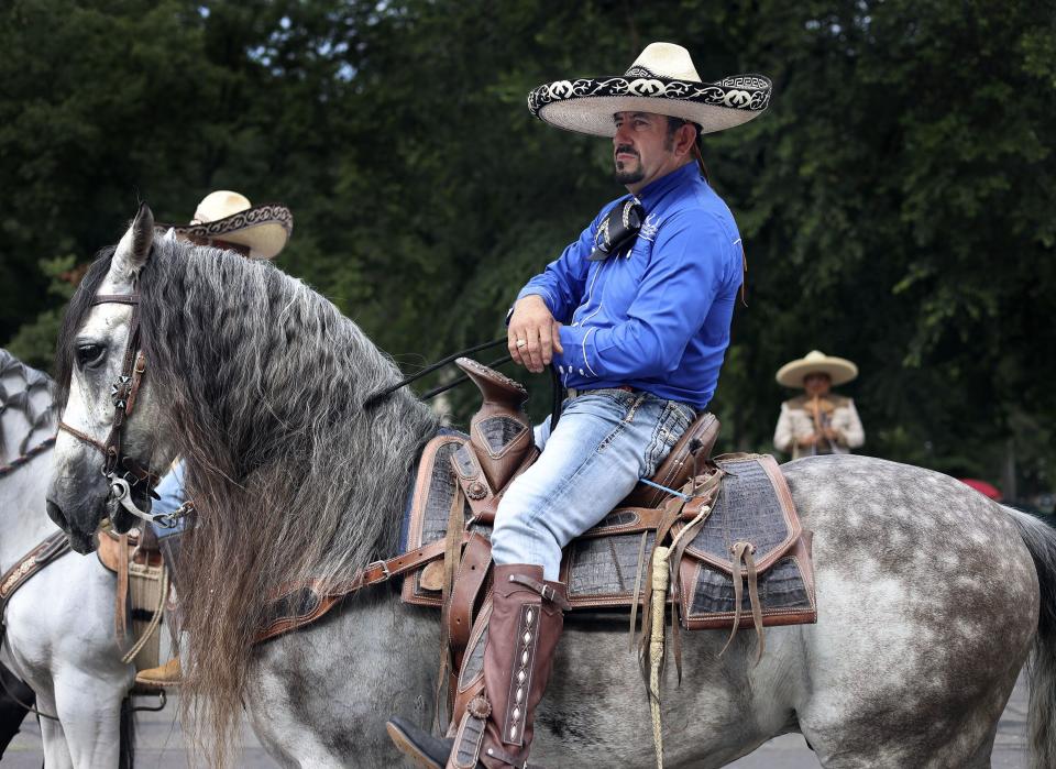 A traditional Mexican horseman with the United Charros of Utah rides in the Days of ‘47 Parade in Salt Lake City on Monday, July 24, 2023. | Laura Seitz, Deseret News