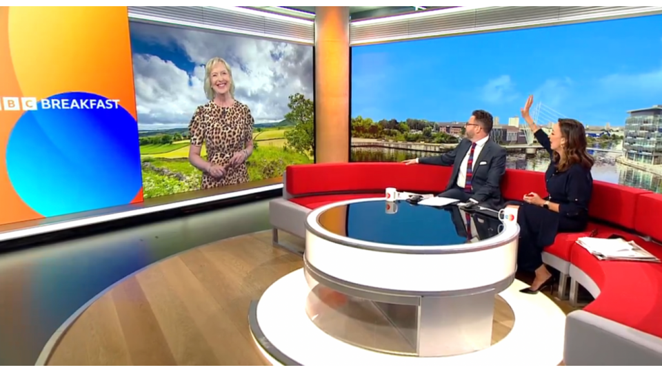 Carol Kirkwood on BBC Breakfast