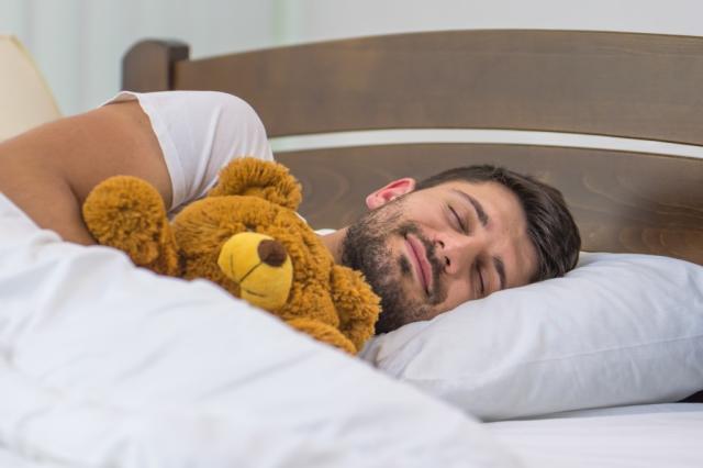 Boyfriend, 40, still talks to his teddy bear, 'Fluffy