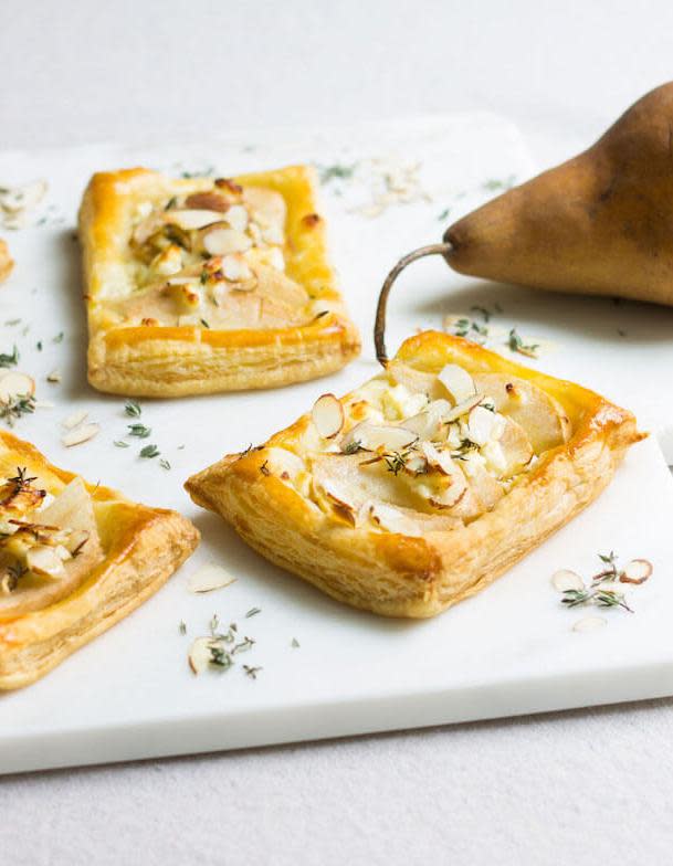 Tarte feuilletée poire feta