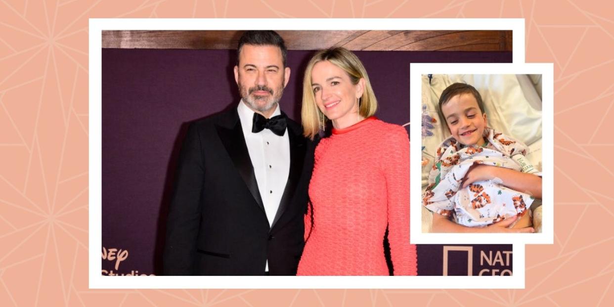 Jimmy Kimmel and Molly McNierny and son Billy