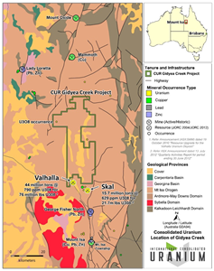 Gidyea Creek Project Location Map