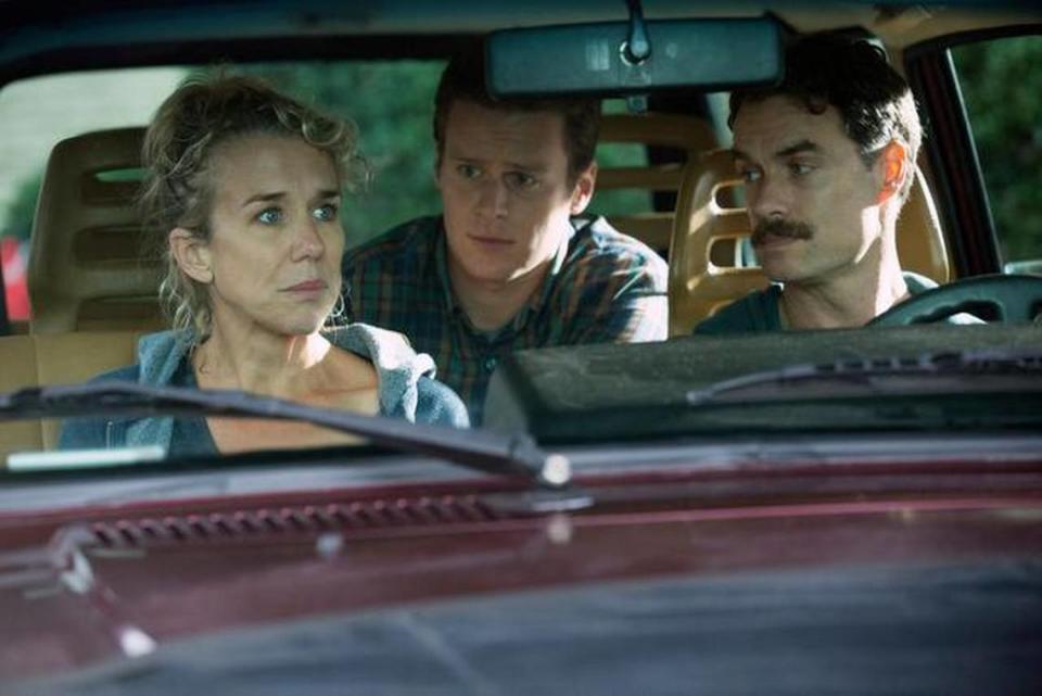 From left, Lauren Weedman, Jonathan Groff and Murray Bartlett are shown in an episode of “Looking” that was filmed partially in Modesto. Crews and actors were in Modesto last October for two days’ shooting.