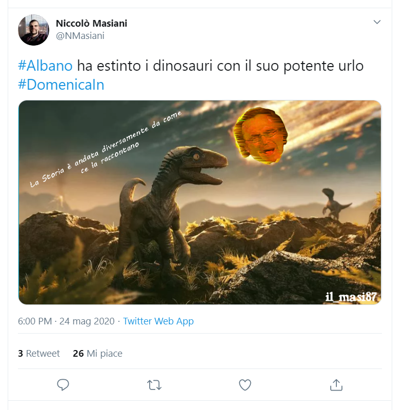 Da Jurassic Park storpiato in Cellino San Park, fino allo sterminio dei dinosauri con l'acuto di "Felicità", ecco i meme che stanno dilagando…