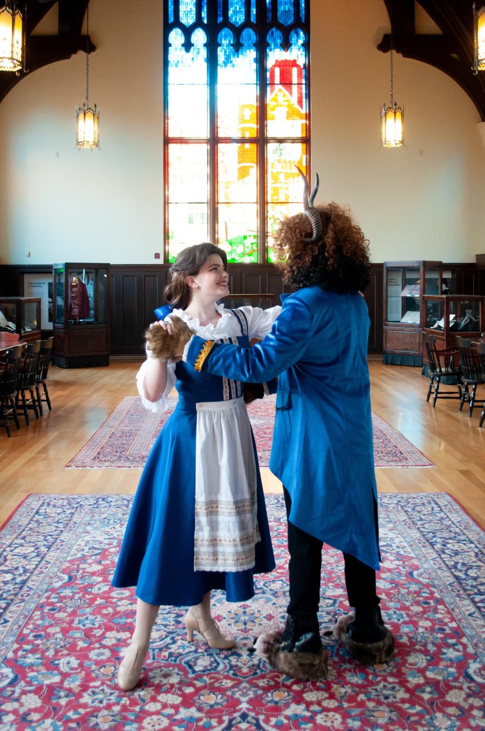 Belle (Bailey Mills Schaefer) dances with the Beast (Jermaine Edwards) in the Leon High School production of Disney’s “Beauty and the Beast” which runs July 7-17 in the Leon High School Performing Arts Theatre.