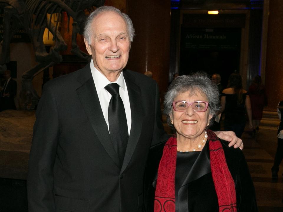 Alan Alda and Arlene Alda attend old Spring Harbor Laboratory's Double Helix Medals at American Museum of Natural History on December 1, 2016 in New York City