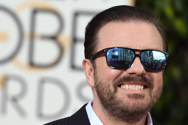 Ricky Gervais checks in on Oscars