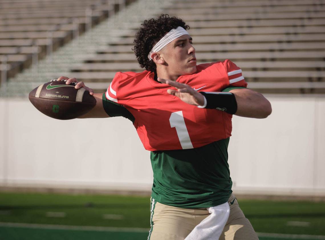 Redshirt Sophomore Max Brown (1) played in 6 games with his first start coming against #5 Florida State in 2023. Charlotte would kick off the 2024 football season with the Green & White game at Jerry Richardson Stadium Saturday April 20th, 2024.