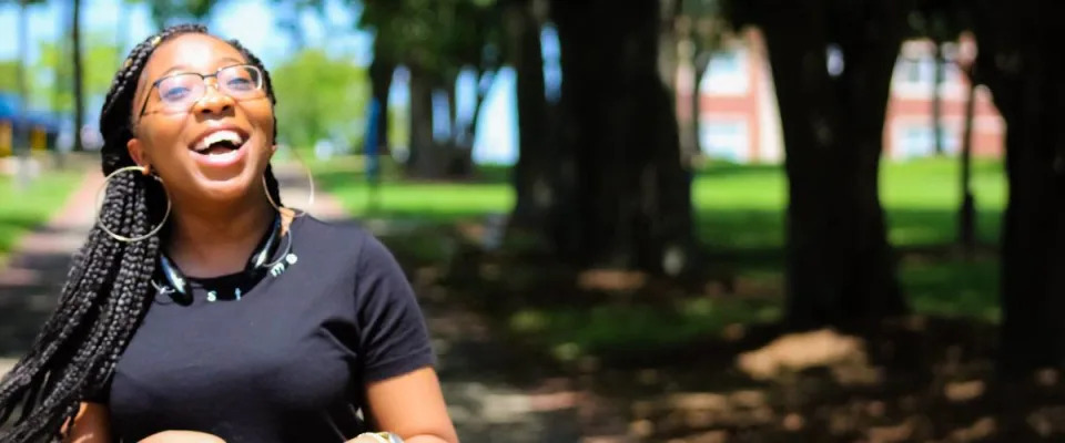 Girl at  Tennessee State University, Nashville, Tennessee, US