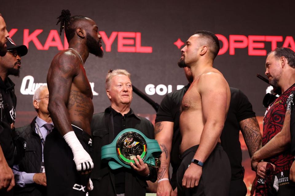 Deontay Wilder is still on the comeback trail as he faces Joseph Parker in Riyadh (Getty Images)