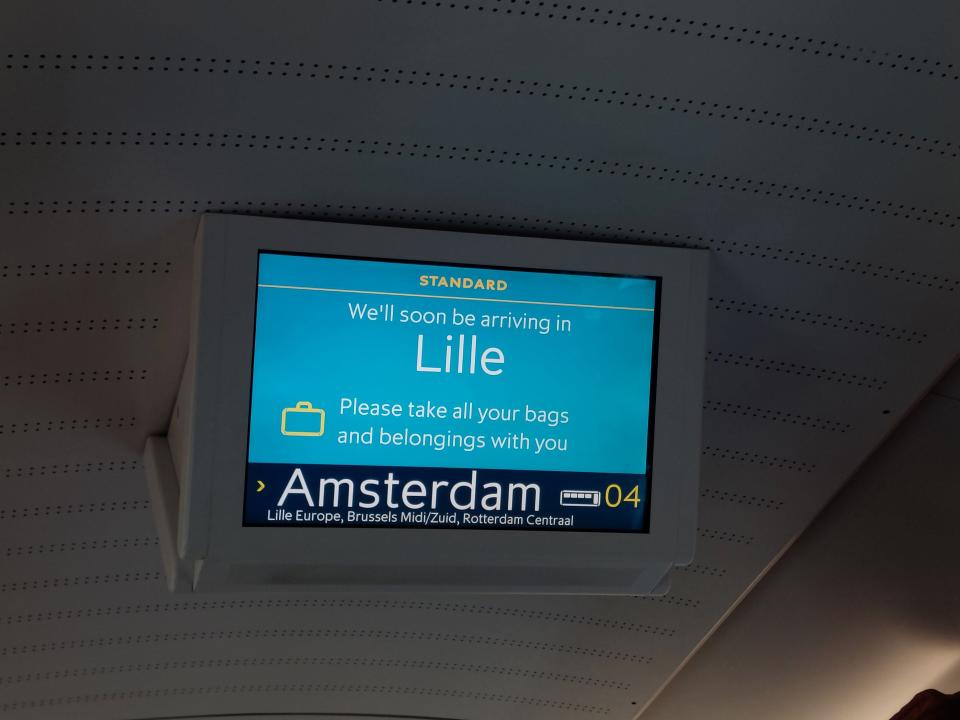 Eurostar journey London to Amsterdam