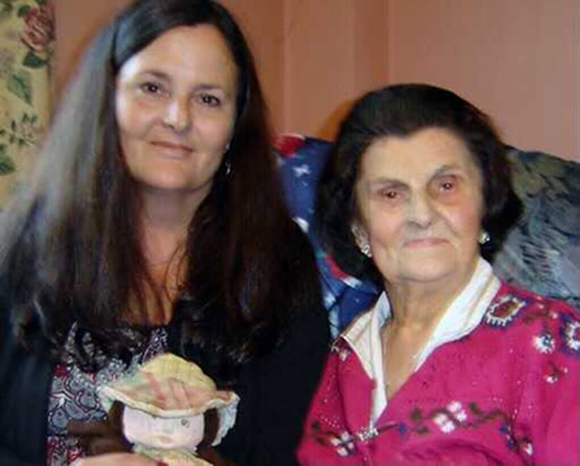 Mari Steed with her birth mother, Josephine Bassett, in 2010. (Courtesy Mari Steed)