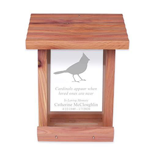 1) Personalized Memorial Bird Feeder