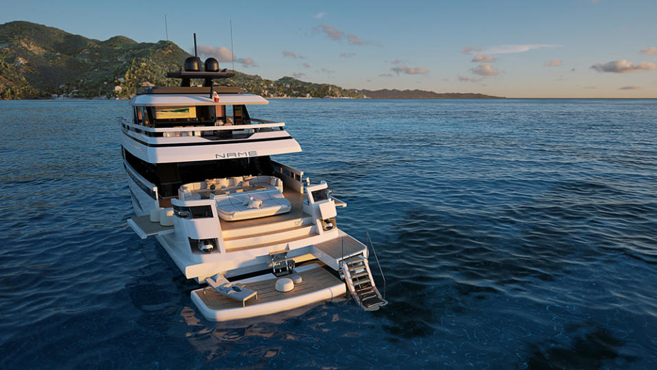 The main deck sports two foldable balconies for extra space. - Credit: Extra Yachts