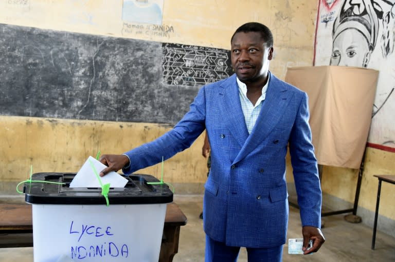 Togolese President Faure Gnassingbe has been in power since 2005 after succeeding his father (PIUS UTOMI EKPEI)