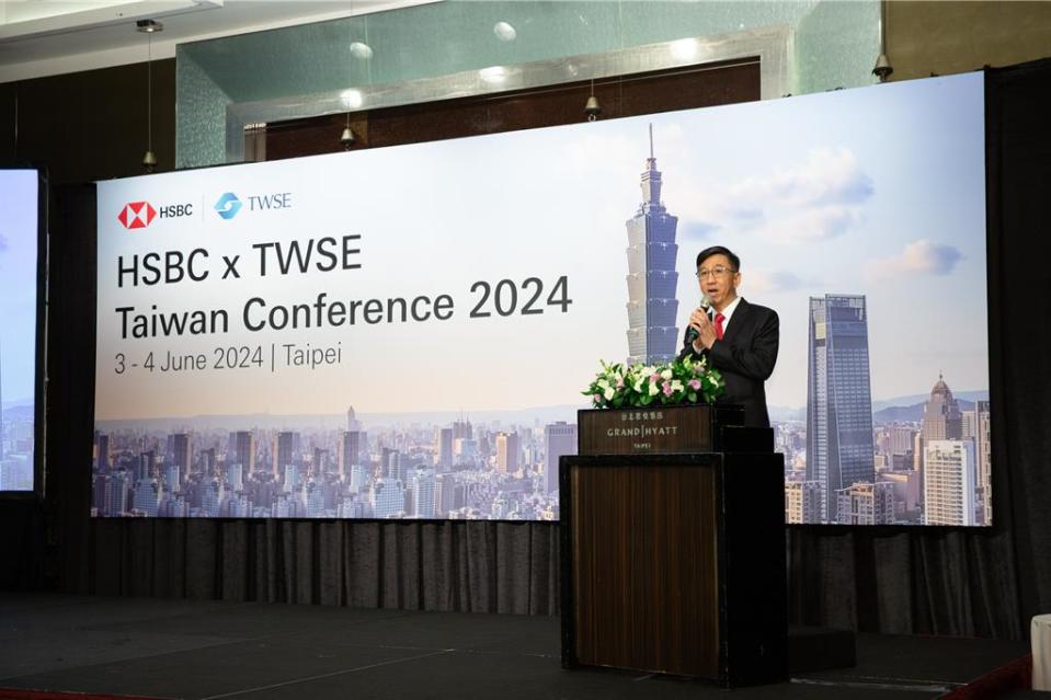 滙豐台灣區總裁暨滙豐（台灣）商業銀行總經理陳志堅致詞說台灣將是AI的發展過程中最關鍵的市場之一。（滙豐提供）
