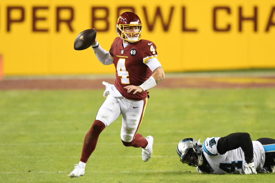 Burgundy and gold WFT uniforms