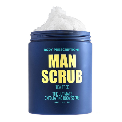 Man Scrub exfoliating body scrub against white background