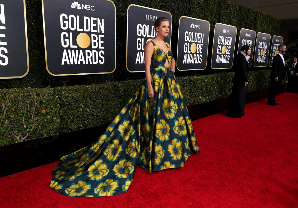 Taylor Swift at the 77th Annual Golden Globe Awards, 2020.