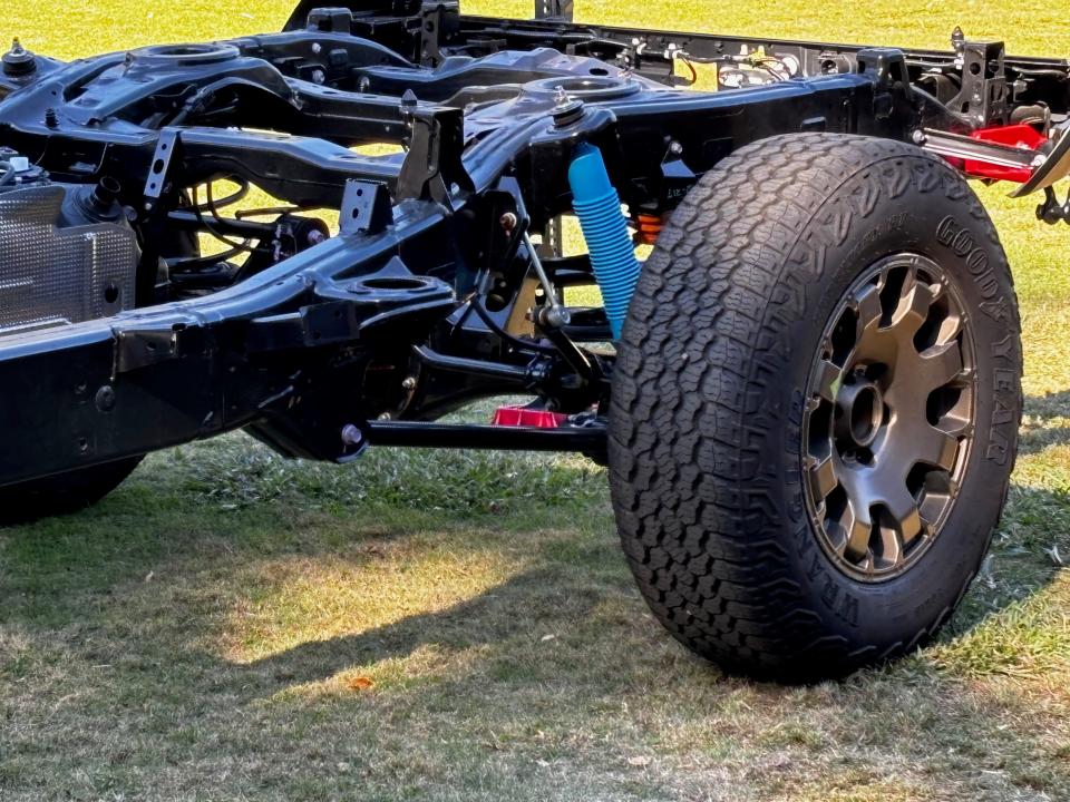 Some 2024 Toyota Tacoma midsize pickups have and independent rear suspension and coil springs.