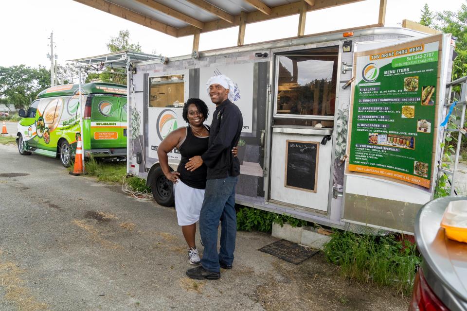 Patricia and Rahein Jones, shown here in a 2020 photo, recently closed their New Vegan restaurant and moved food operations to a farm in Loxahatchee.