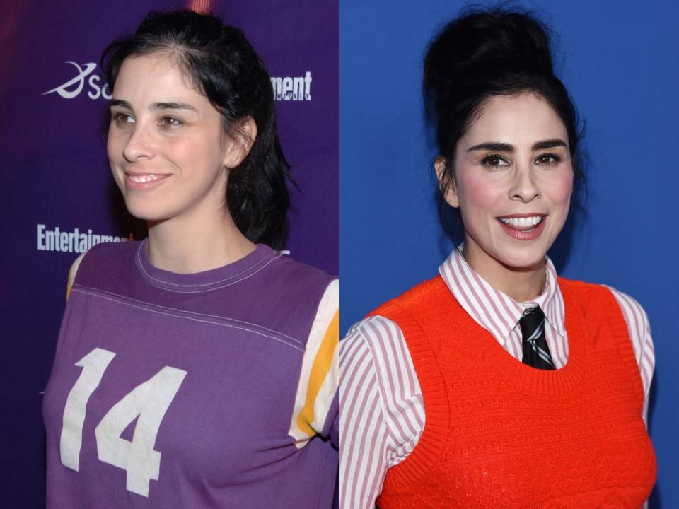 sarah silverman then and now