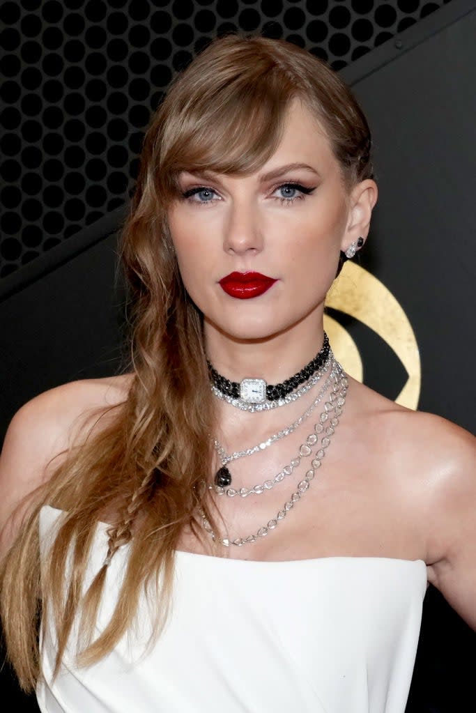 closeup of Taylor Swift