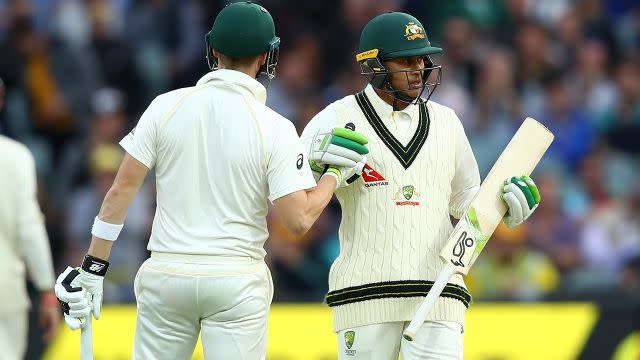 Smith and Khawaja. Image: Getty