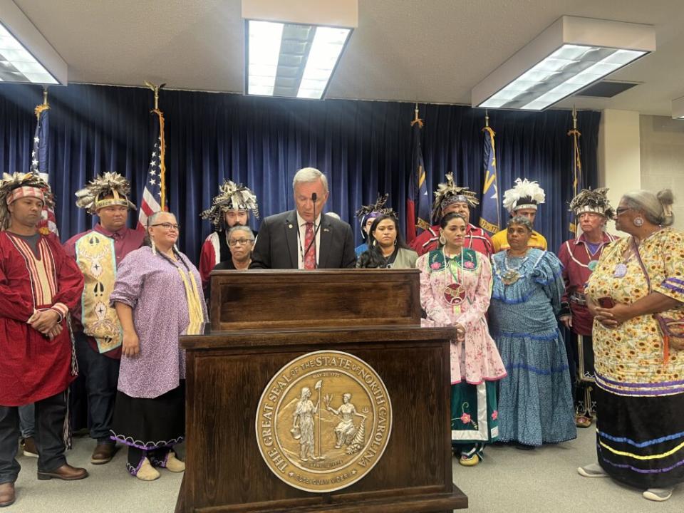 Rep. Edward Goodwin speaks at a press conference