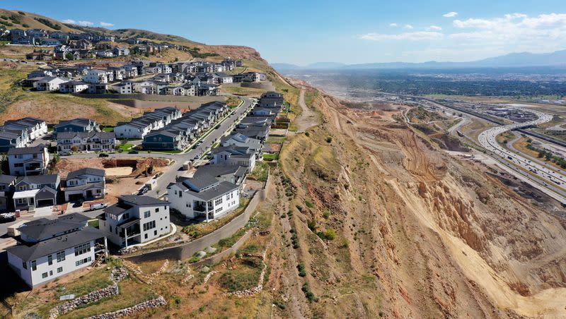 Homes are pictured in North Salt Lake on Monday, Aug. 28, 2023.