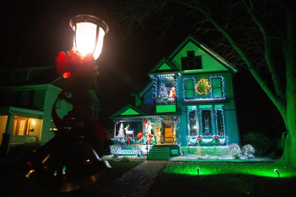 This home at 323 S.W. Greenwood Ave. in the historic Potwin Place neighborhood is one of many decorated for the holidays.