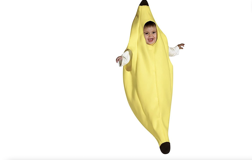 <p><a href="https://www.amazon.com/Banana-Bunting-Costume-3-9-Months/dp/B000M671VS/ref=asc_df_B000M671VS/?tag=syn-yahoo-20&linkCode=df0&hvadid=312147525986&hvadid=312147525986&hvnetw=g&hvnetw=g&hvrand=2461277041218783737&hvrand=2461277041218783737&hvdev=c&hvdev=c&hvlocphy=9060354&hvlocphy=9060354&hvtargid=pla-541111370081&hvtargid=pla-541111370081&psc=1&adgrpid=62805834195&ascsubtag=%5Bartid%7C2164.g.37037509%5Bsrc%7Cyahoo-us" rel="nofollow noopener" target="_blank" data-ylk="slk:Shop Now;elm:context_link;itc:0;sec:content-canvas" class="link ">Shop Now</a></p><p>Banana Costume</p><p>amazon.com</p><p>$25.80</p><span class="copyright">Amazon</span>