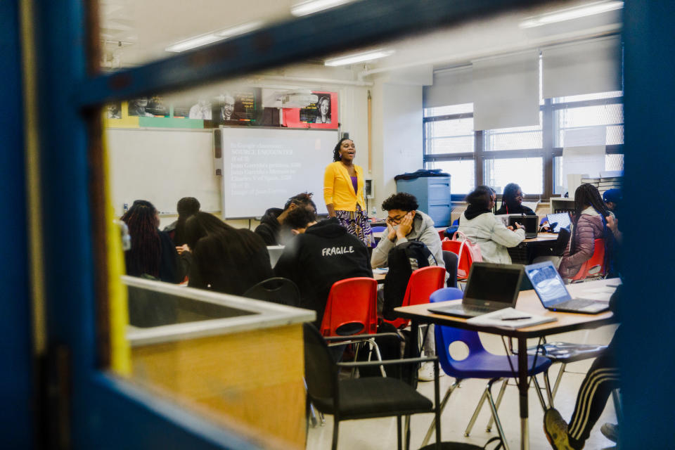 Brooklyn Preparatory High School’s African American studies AP course (Marc J. Franklin / NBC News)