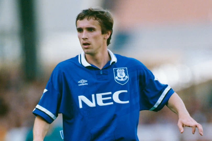 Paul Holmes playing for Everton in 1993