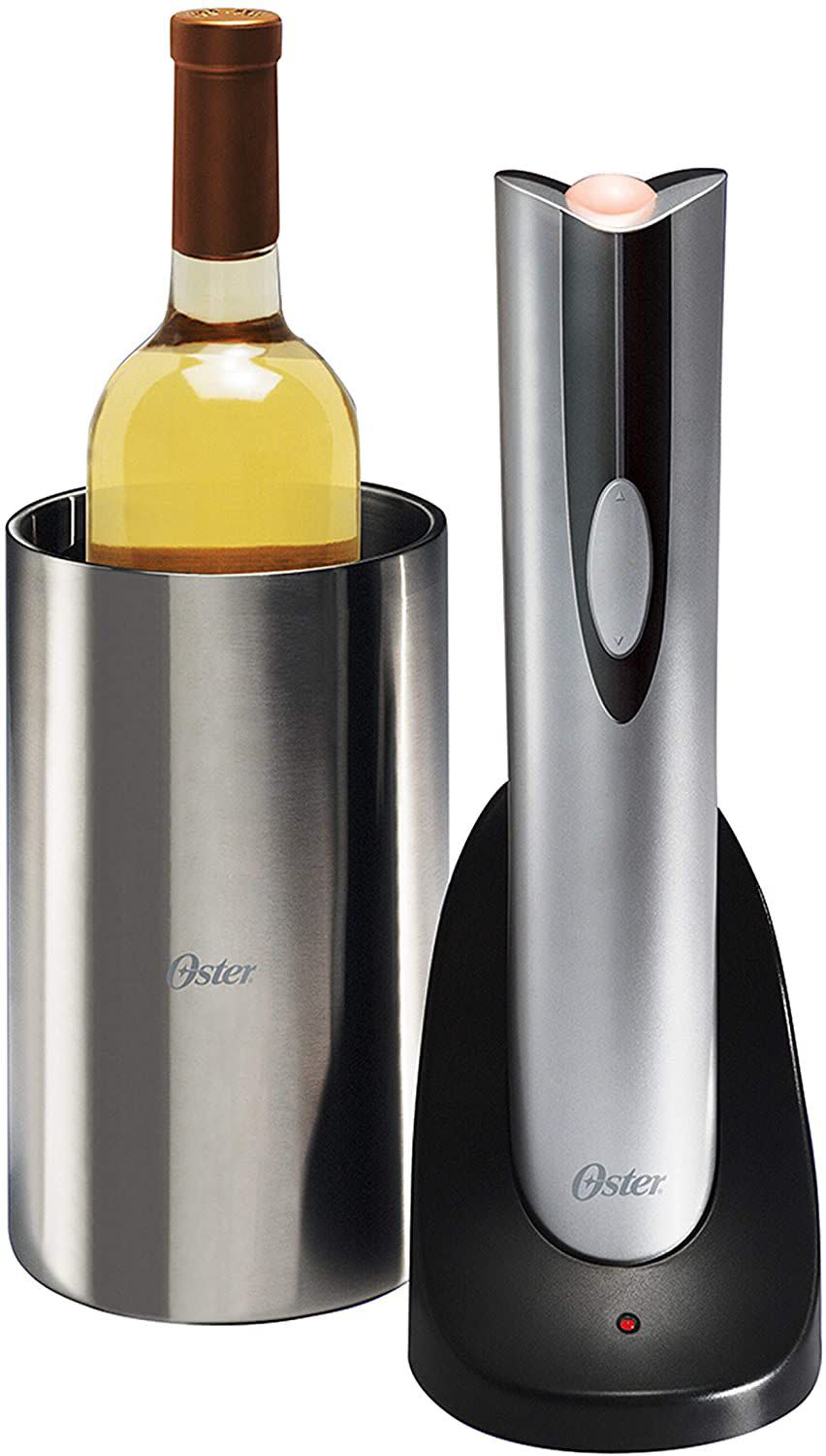 Oster Rechargeable and Cordless Wine Opener with Chiller