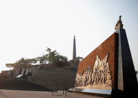 A general view of the National Heroes Acre where former Zimbabwean President Robert Mugabe will eventually be buried in Harare