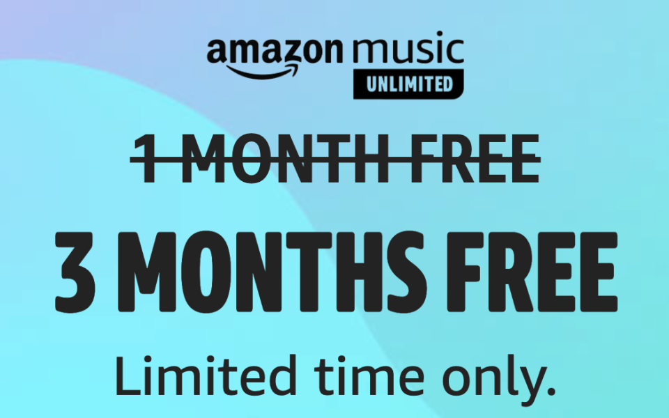 Amazon Music 免費試用 3 個月