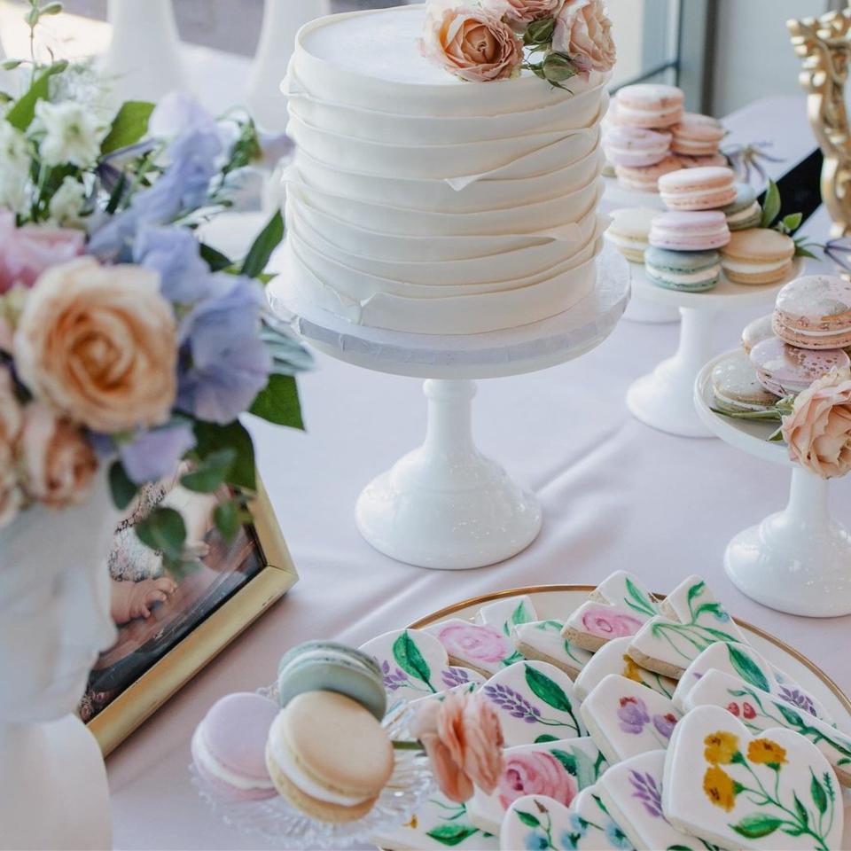 Un gâteau romantique tout en simplicité