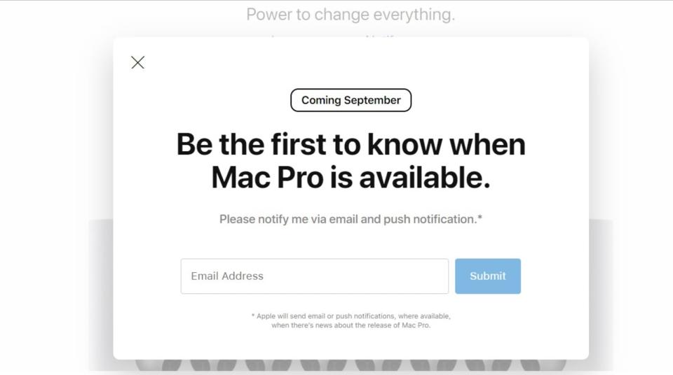 Apple Mac Pro release date leak