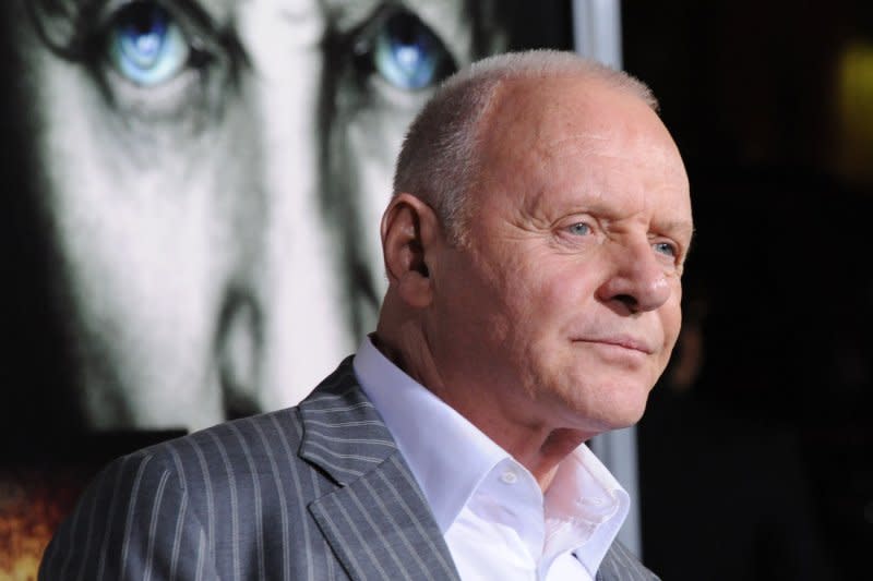 Anthony Hopkins attends the Los Angeles premiere of "The Rite" in 2011. File Photo by Jim Ruymen/UPI