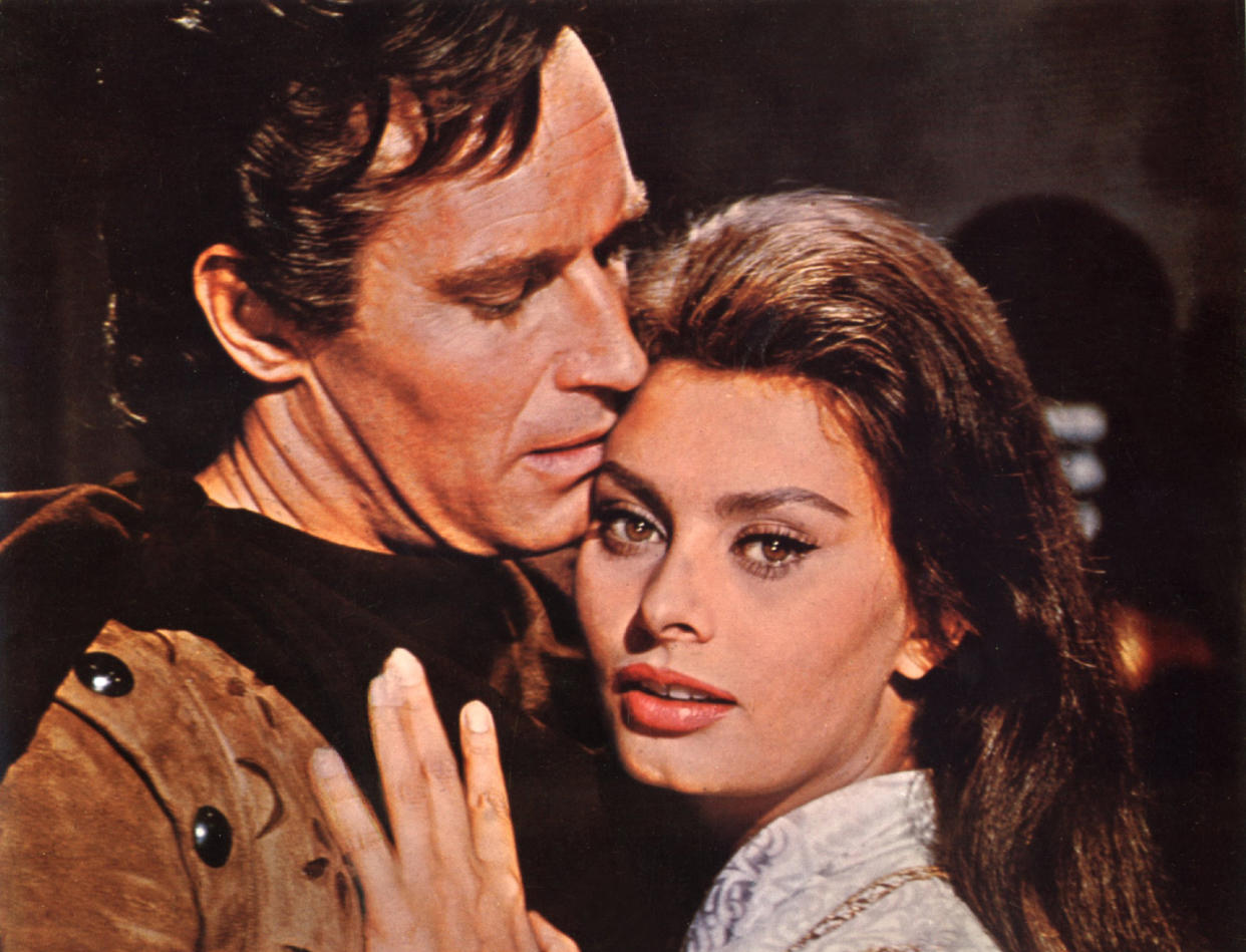 La tensión entre Charlton Heston y Sophia Loren dificultó el rodaje de 'El Cid'  (Foto: FilmPublicityArchive/United Archives via Getty Images)