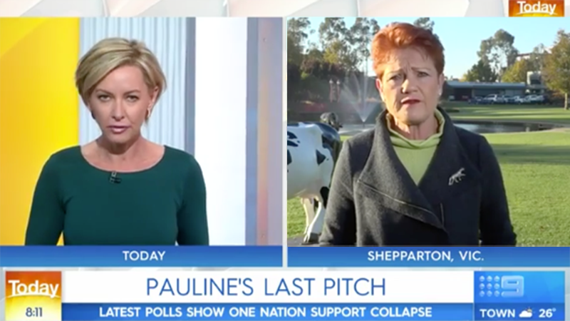 Pauline Hanson talks Uluru Climbing ban on the Today show with deborah knight